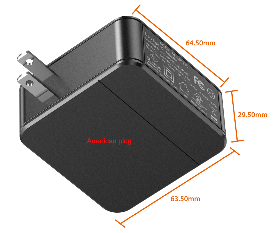 Mobile Phones 65W PD Fast Charger Lightweight Portable High Speed For Tablet