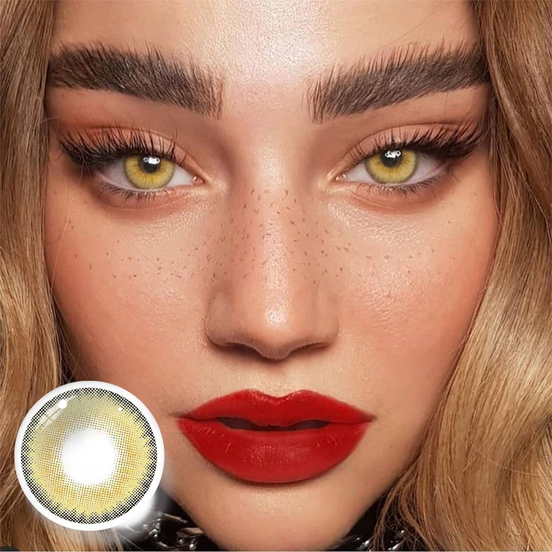Girl Grey Colour Eye Contact Lens HEMA Material 8.4-8.6mm Base Curve
