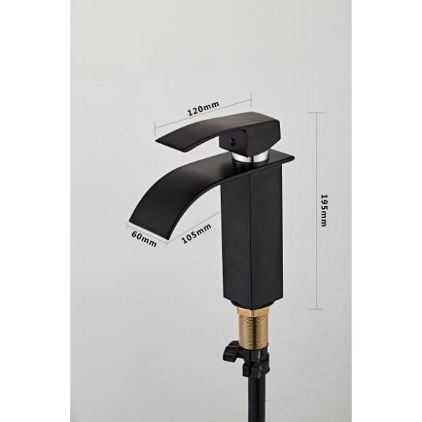 Black Stainless Steel Spray Paint 314SUS Under Counter Basin Tap