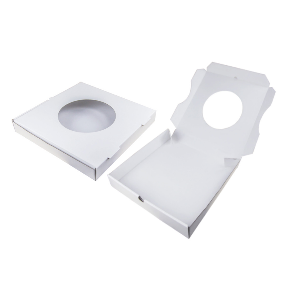 Custom White Corrugated Paper Flat Shipping Packaging Box Fold Mailer Paper Boxes
