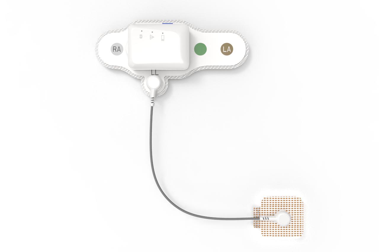 New ECG Patch Holter Single-Lead Holter and Three-leads Holter (2 in 1) Long Time Recording