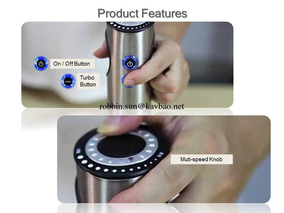 800W Stainless Steel Hand Blender Stick Immersion Blender