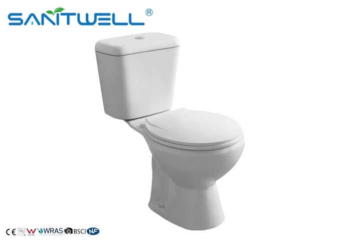 Two Piece Toilets Classic Back to Wall Close Coupled Toilet White 665*375*725 mm