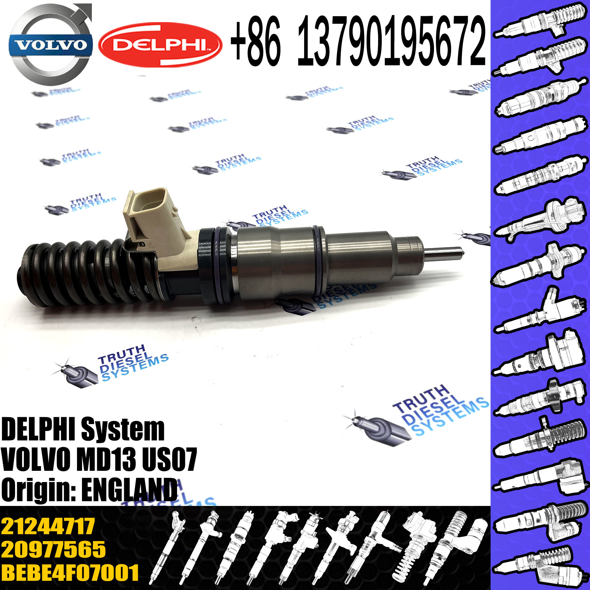 21371672 VOL Diesel Fuel Injector BEBE4D24001 21340611 21371672 3801618 21371673 21860395 21244717