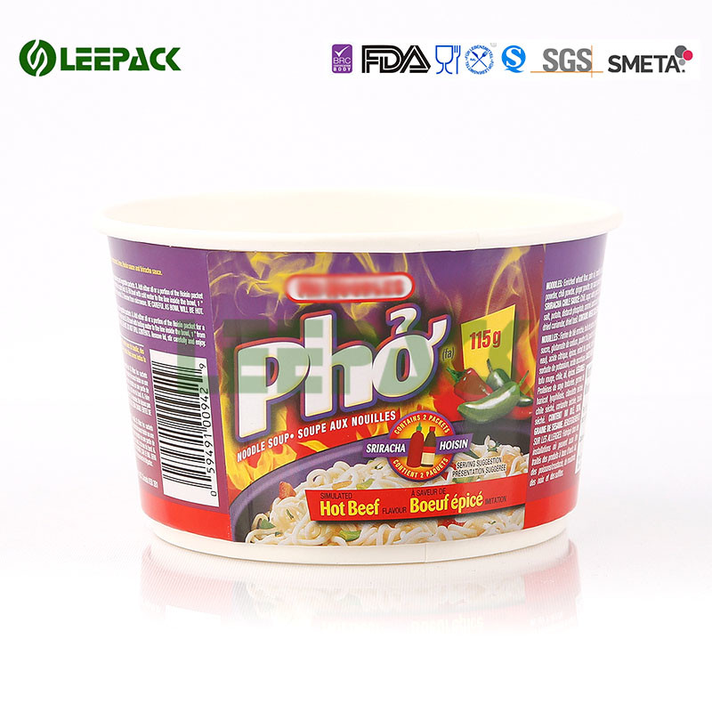 White Blank colorful eco friendly disposable bowls For Food / Snack / Hot Soup And Ice Cream
