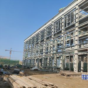 Buy cheap Lightweight Prefabricated Steel Structure Building For Office / Warehouse product