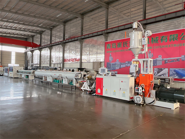 High Capacity UPVC Pipe Extrusion Line Plastic CPVC Pipe Making Machine For Drainage Pipe