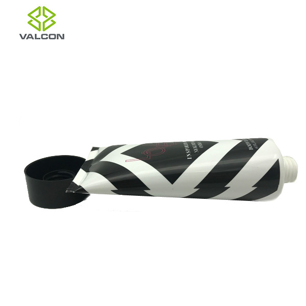 Black White Empty Lotion Tubes , Cosmetic Tube Packaging Big Capacity