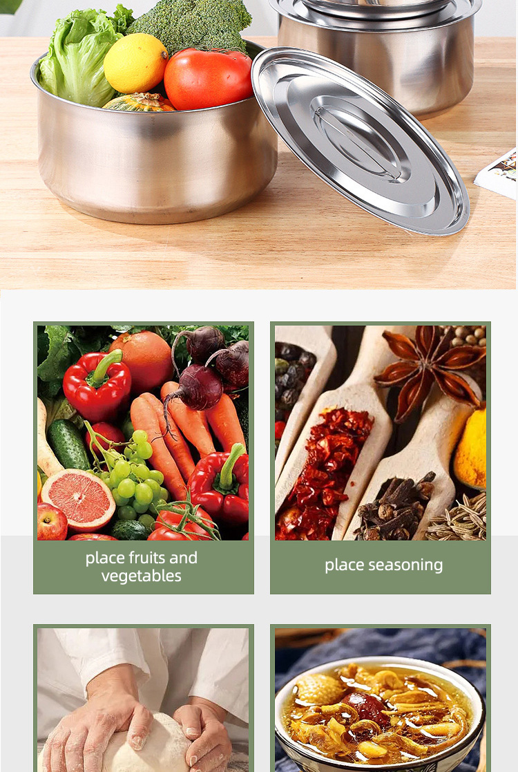 Factory Direct Sale Cookware Sets Silver Pots Stainless Steel Cooking Soup Pot Sets For Kitchen