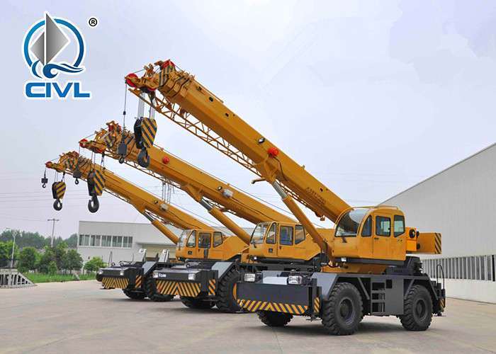 Rough Telescopic Boom Crane Vehicle Crane All Terrain 25t New Off-Road Tire Crane Rt25 190HP Engine
