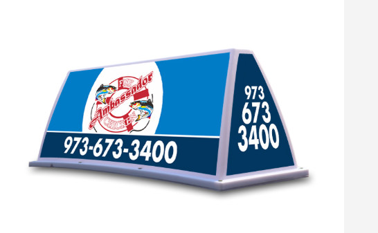 4000cd Magnetic Taxi Light Box Rectangle 28cm Taxi Top Light