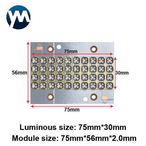 3D Printer Curing 400W UV LED Module Water Cooling 365nm 385nm 395nm 405nm