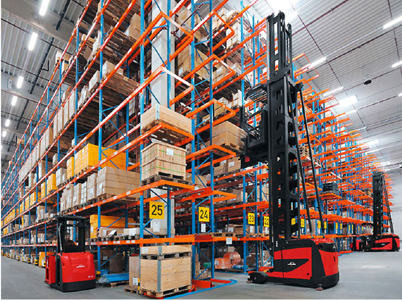 VNA Rack Or Very Narrow Aisle Rack High Density Warehouse Storage Racking