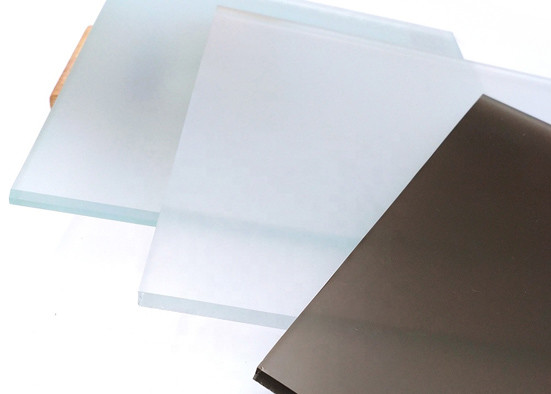 Modern Design Decorative Frosted Glass , Frameless Door Glass For Bathtub Shower