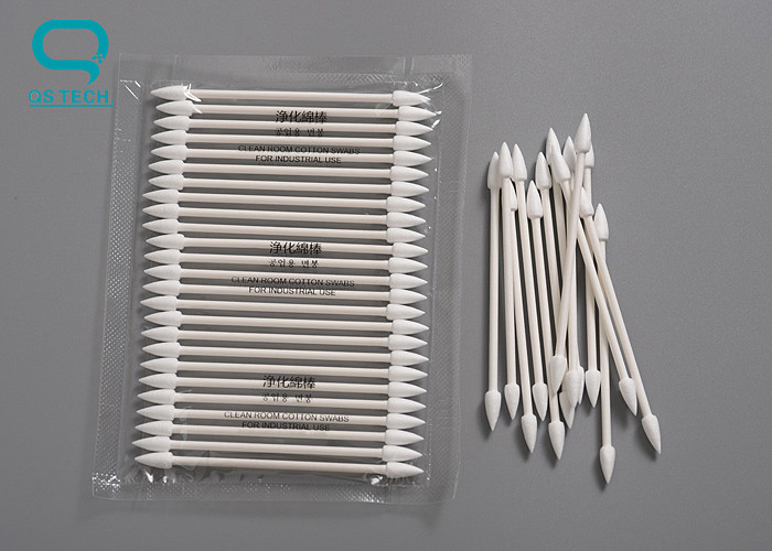 Double Head Industrial Long Stick Cotton Swabs Cleanroom Wooden Cotton Swab