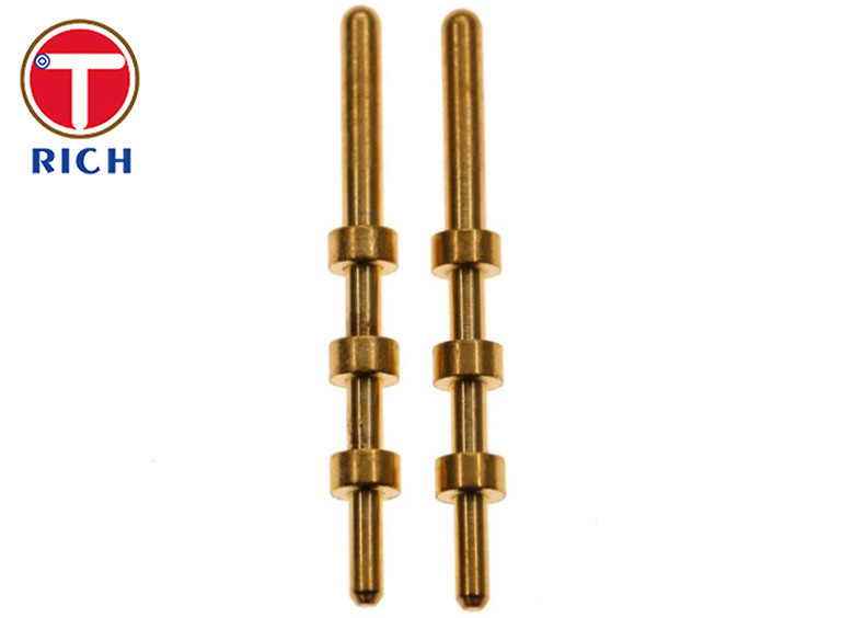 Customized OEM CNC Brass Parts Waterproof Connector Pin Socket Hardware Copper Parts