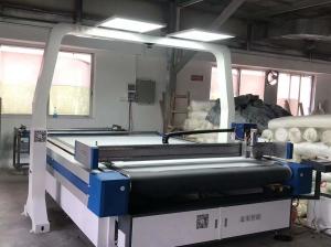 China Automatic Knife Cutting Machine Fabric Leather Laser Cutting Machine Vision Camera on sale