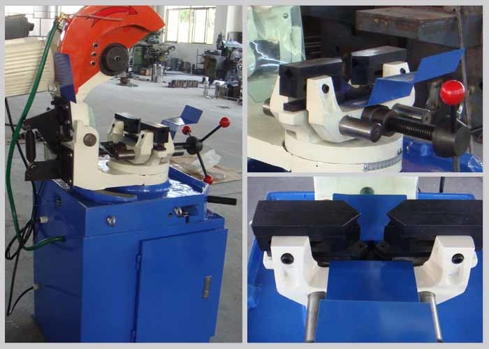 High Control Accuracy Tube Cutting Equipment , Exhaust Pipe Metal Tube Cutting Machine