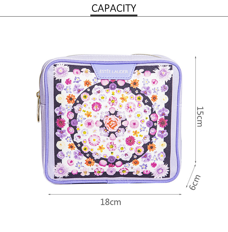 Simple Style Multifunction Polyester Cosmetic Bag