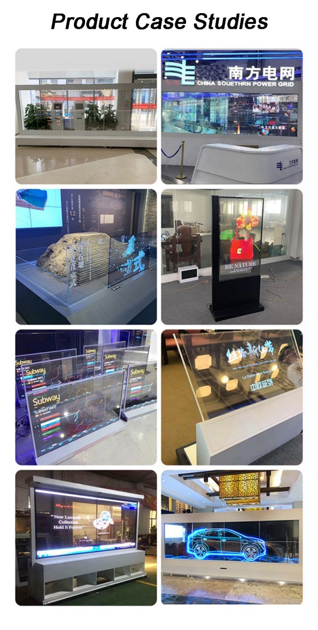 Double Sided Transparent OLED Smart TV Display Cabinet Digital Signage and Displays Advertising Players Exhibitions
