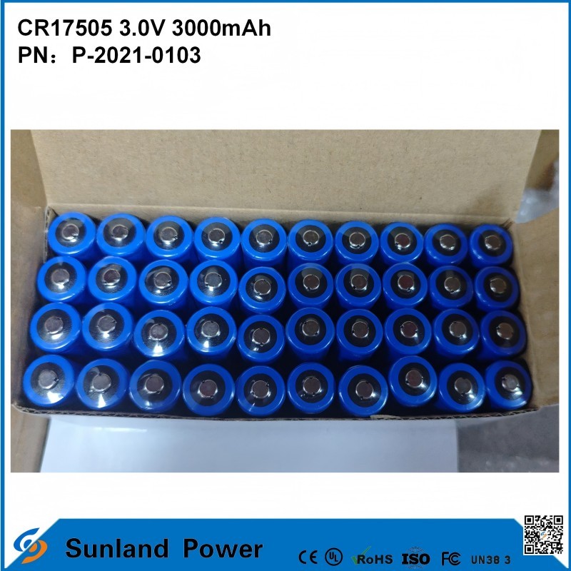CR17505 3.0V 3000mAh For Smart Instruments Medical Equipment Transportation And Logistics Smart Furniture High-capacity Stable Discharge Performance