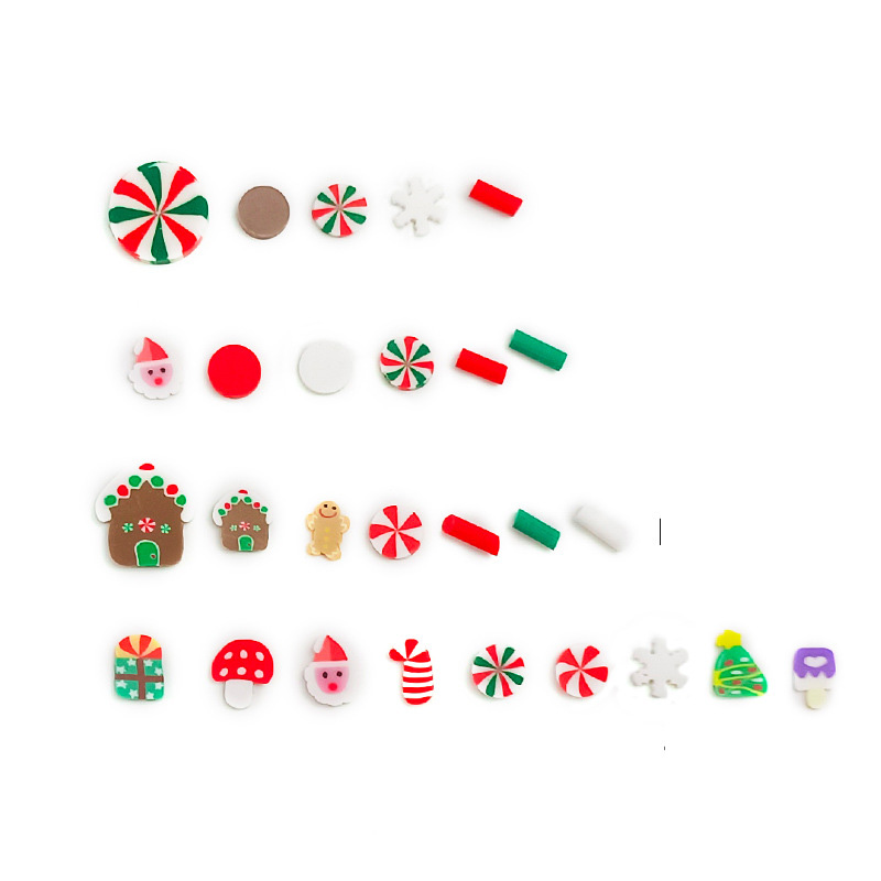 Christmas Soft Pottery Slices Handmade Slimes Perfect for Filling and Decorating Your Home on Christmas Day