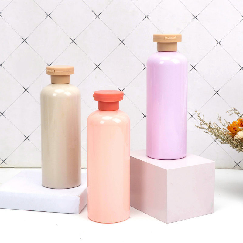 300ml Customized Flip Top Cap Rounder Shoulder Lotion Shampoo Gel PET Bottle