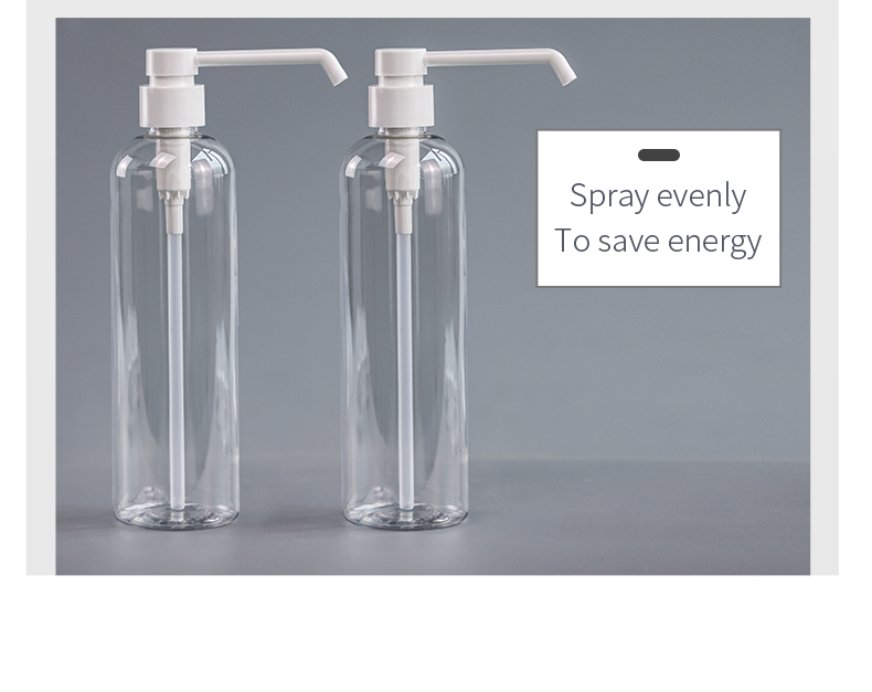 Alcohol 25mm Water Mist Plastic Empty Spray Bottles 210*61.5mm