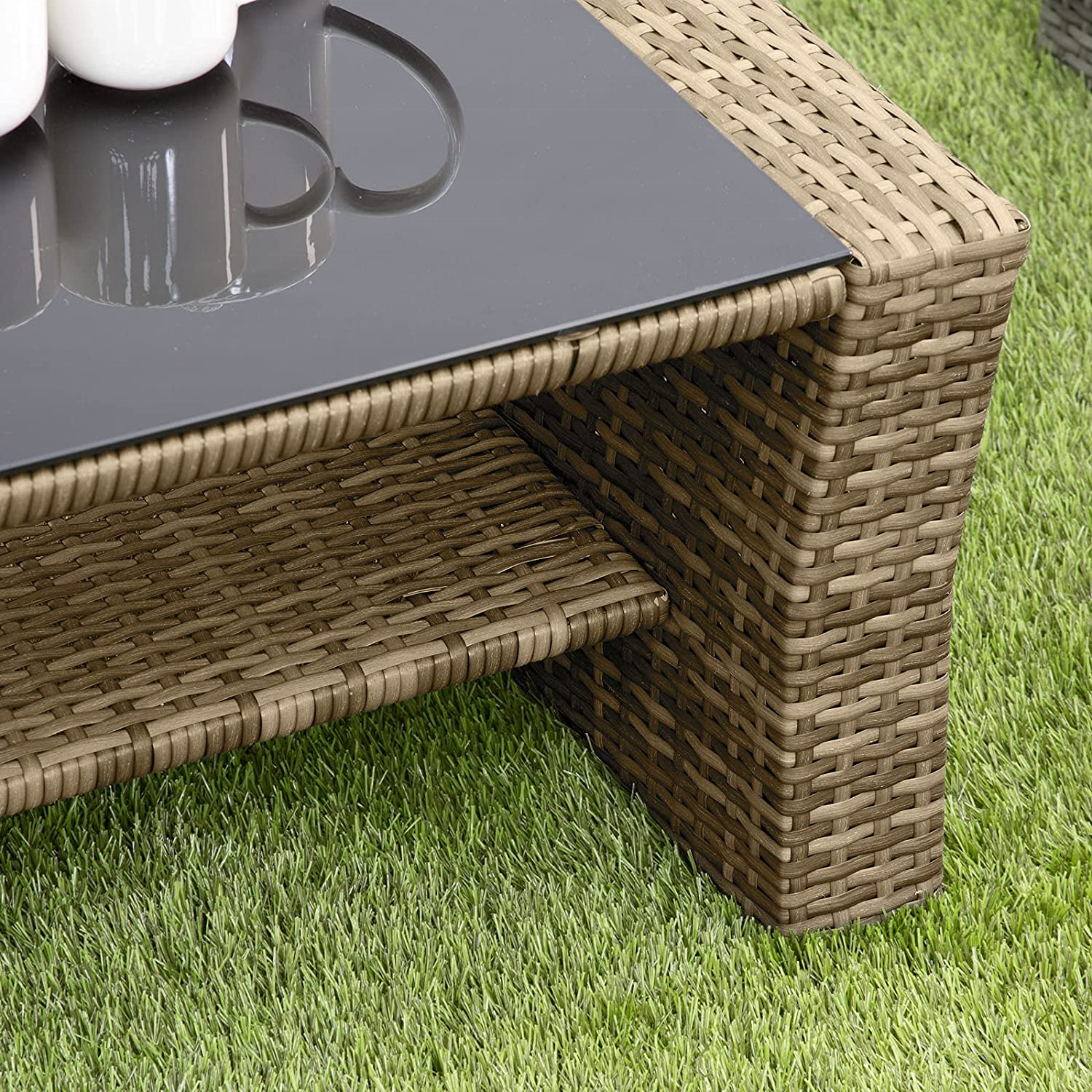 Oem Rattan Weaving Sofa Outdoor Wicker Chairs Combination