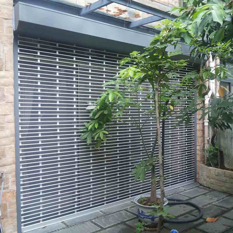 Commercial Security Rolling Grilles Motorized Open Space Saving