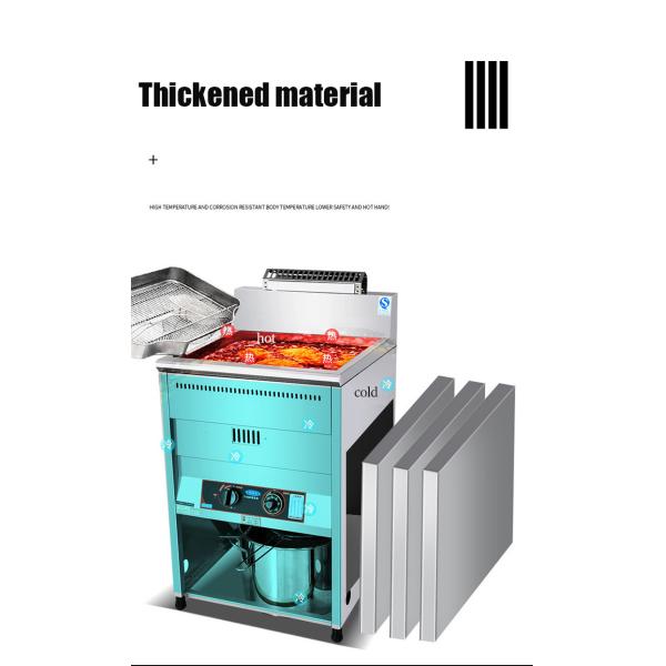 New Pattern Broasted Chicken Maker Motor Industrial Fryer Machine