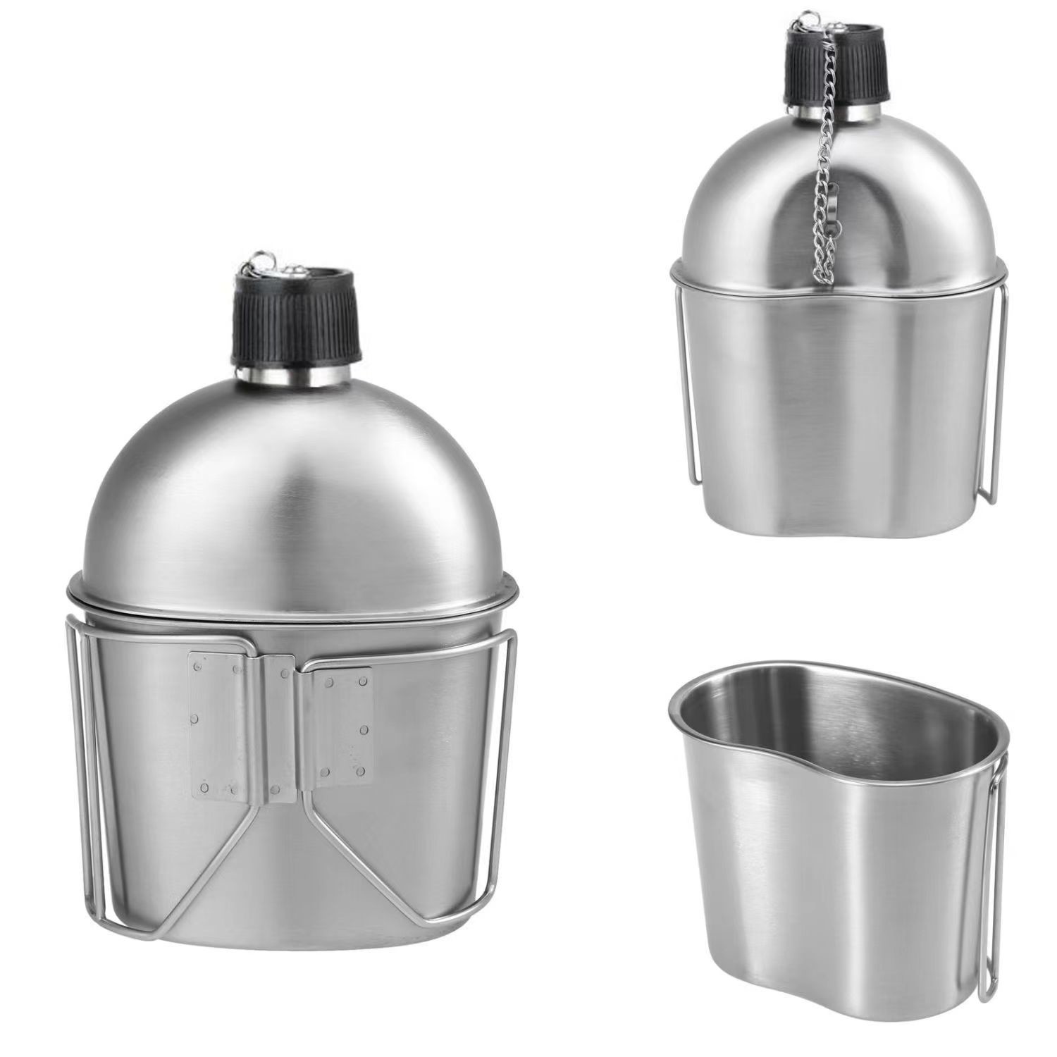 Military Army Kettle Version Water Cup Outdoor Convenient Aluminum Camping Kettle