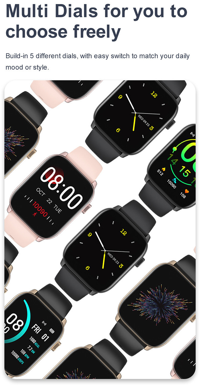 1.75 Inch Bluetooth Android Smartwatch Sedentary Reminder Android 4.4