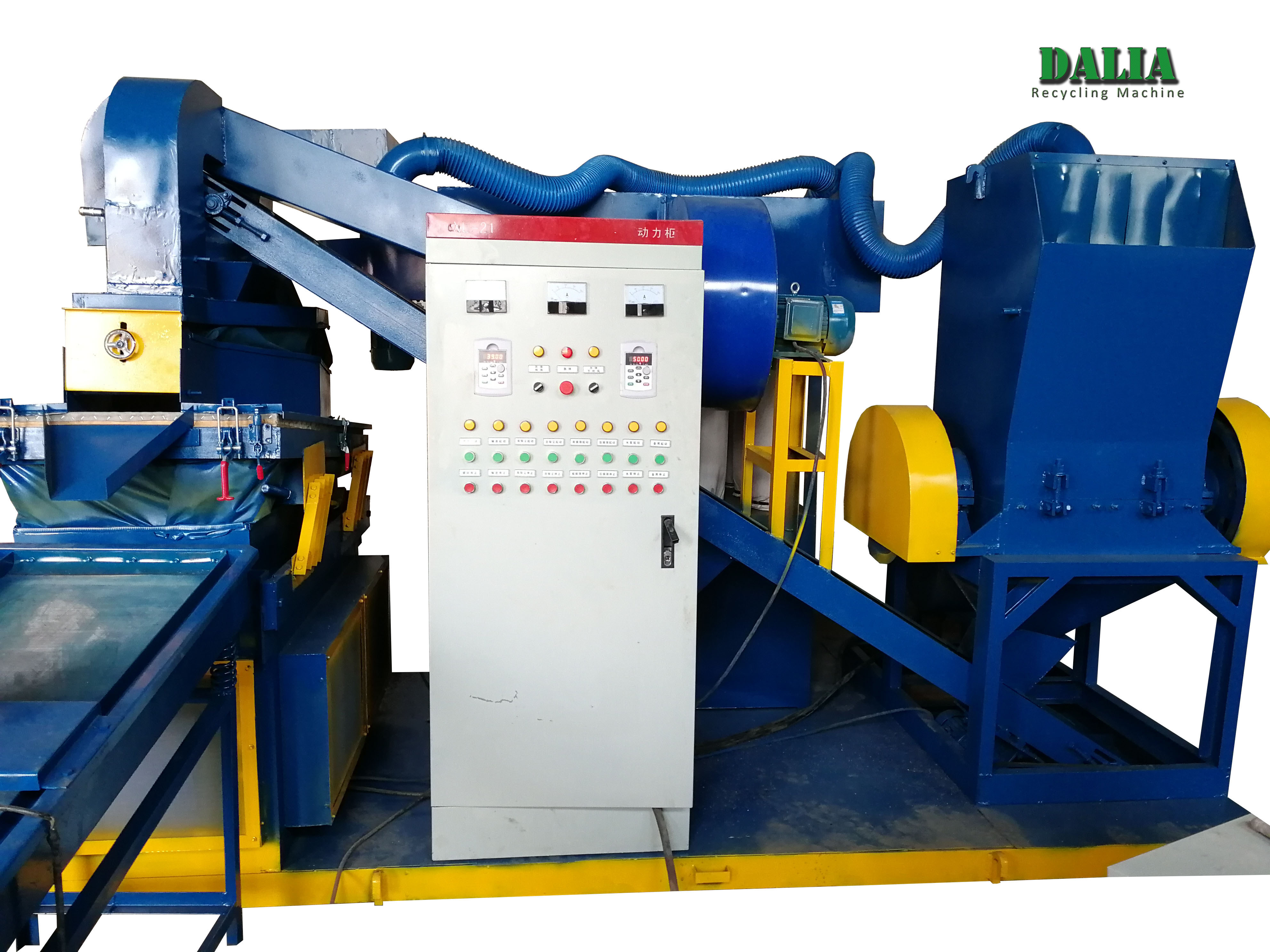 Dry Type Copper Wire Granulator 2500*1800*2850mm Dimension Without Secondary Pollution