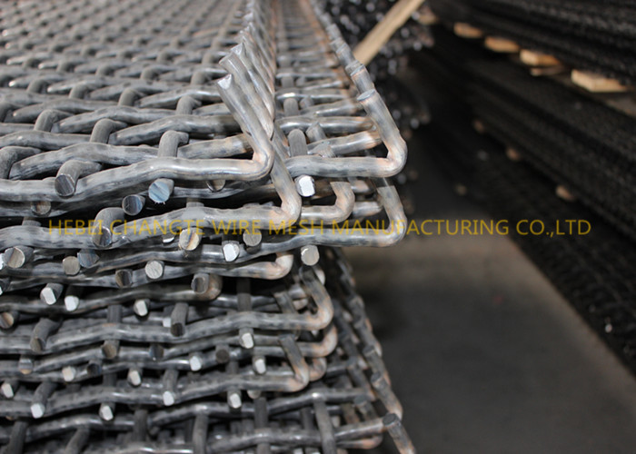 30*30mm Manganese Steel Plain Weave Crimped Wire Mesh