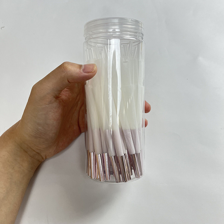 Printed Biodegradable Pink Pre Rolled Paper Cones King Size Slim 110x44mm