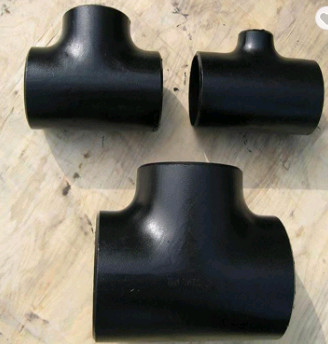 Straight GR55 Carbon Steel Pipe Tee Fitting Pure Seamless WRAS For Gas Oil