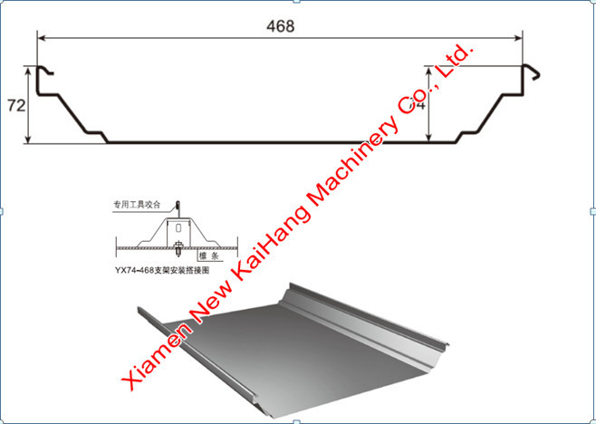 40 FT Container Portable Standing Seam Machine For Rapid Roofing System