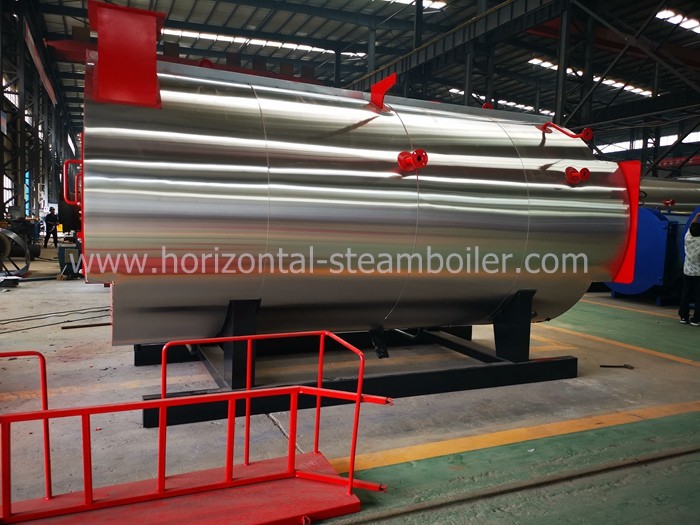 WNS Type Integrated Condensing Combi Boiler / Oil And Gas Boiler For Paper Industry
