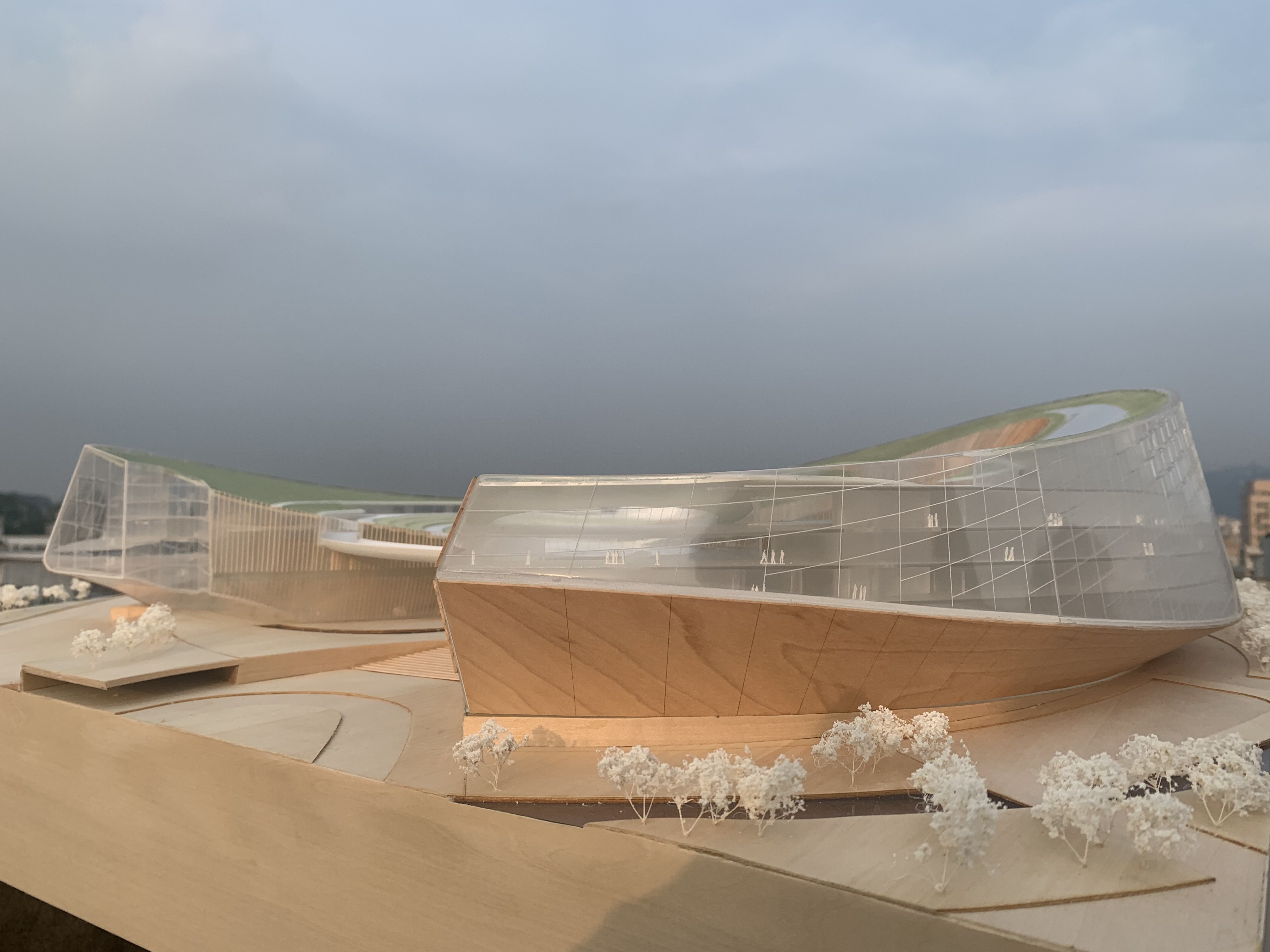 Architectual Model Tencent Conference Center Exhibition Models 3D Print and Handscraft Models