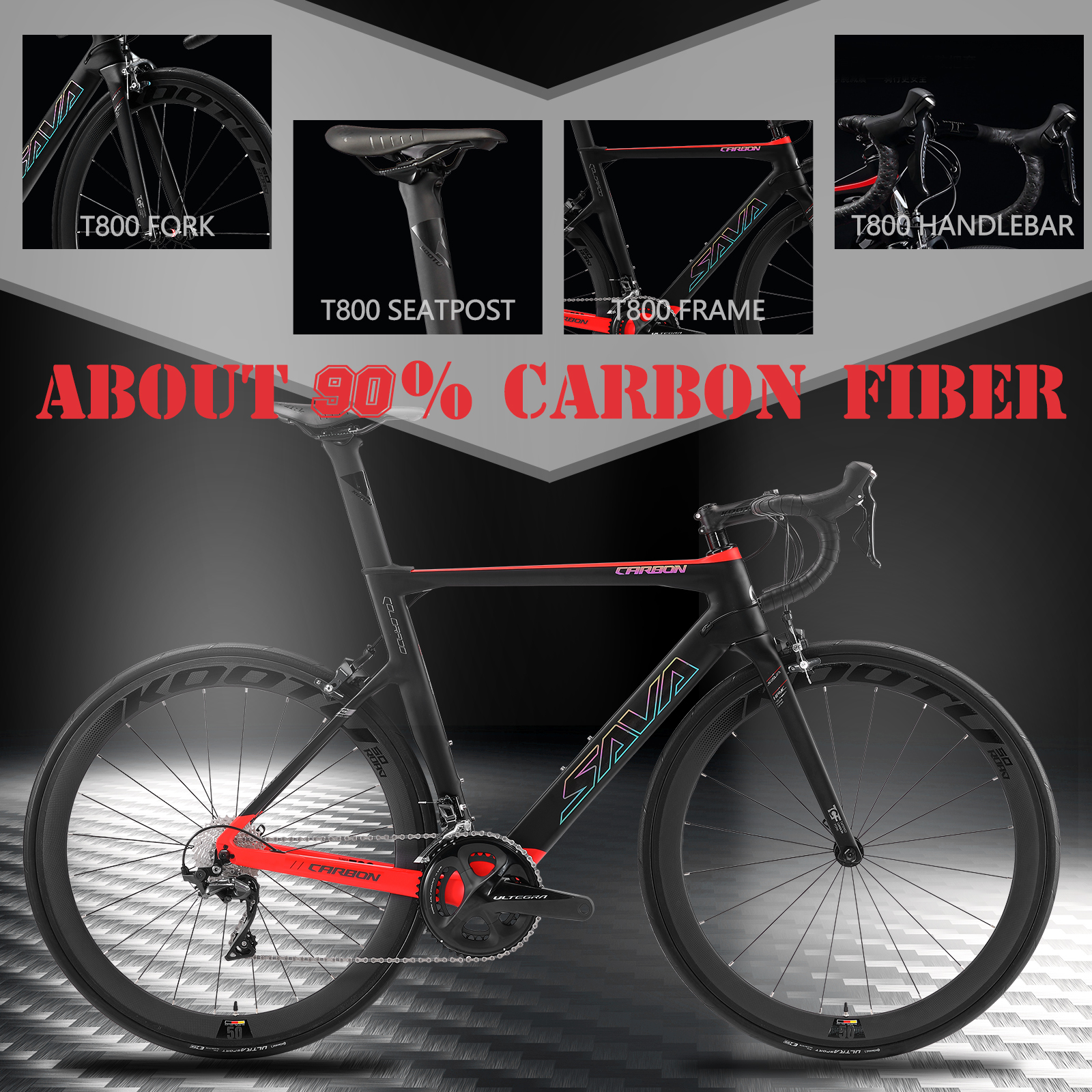SAVA R09 Carbon Road Bike Wiht Shimano Ulterga R8000 22 Speed