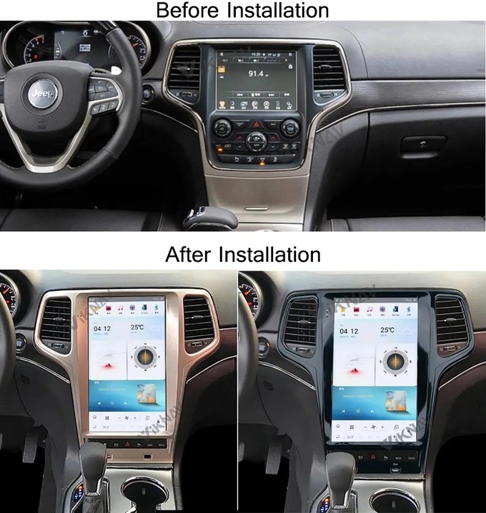 13.6 Inch Touch Screen Stereo For Jeep Grand Cherokee 128G Navigation GPS Multimedia Player Wireless Carplay 4G