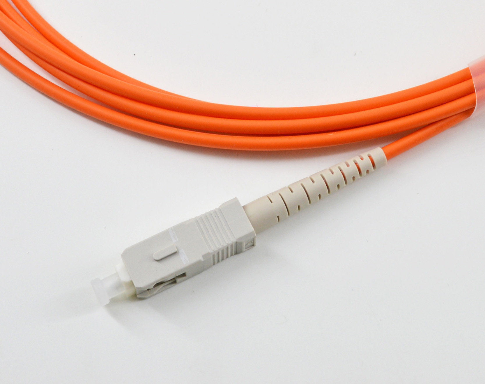 Customized Length SC SC Fiber Patch Cord Simplex / Duplex Single Mode Low Insertion Loss