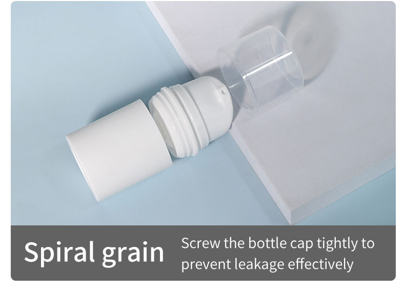 30ml 50ml 100ml 200ml Plastic Airless Pump Bottle White Cosmetic Lotion Packaging Bottle