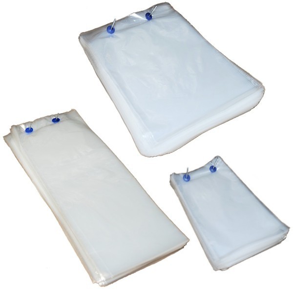 Clear PE biodegradable small plastic bags with Wicket for food bread packing