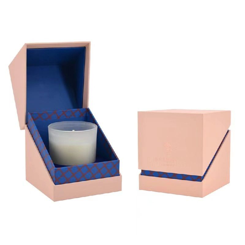 Hot Foil Silver Gold Stamping Bright Color Corrugated Paper Cardboard Candle Perfume Cosmetic Makeup Lipstick Custom Gift Packaging Round Tube Box