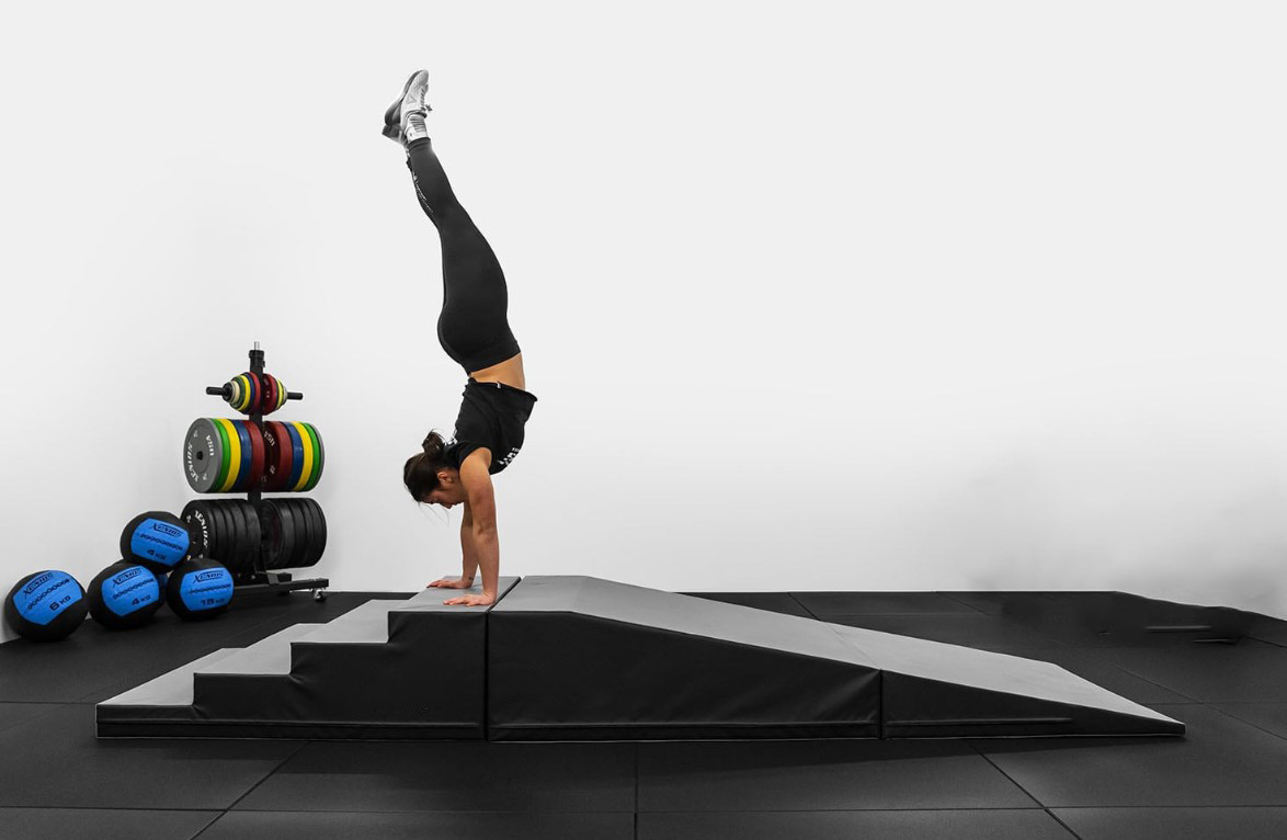 ramp handstand walk incline Gymnastic Hand Stand Walk Ramp with Stairs