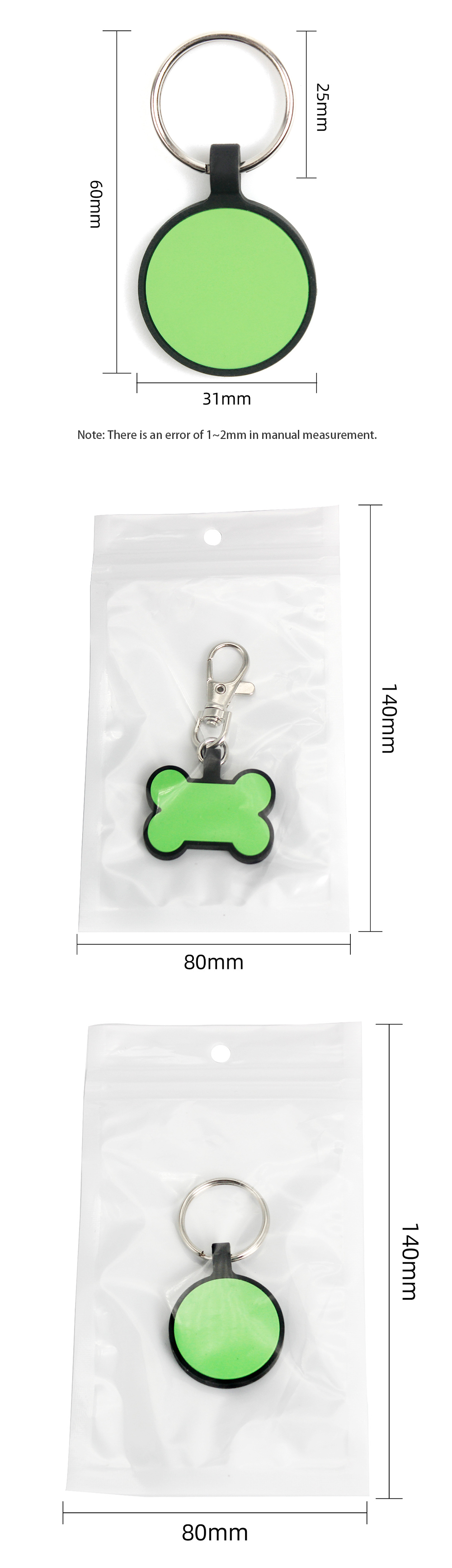Rose Orange Blank Dog ID Tags Silicone Name Tags For Dogs Personalized