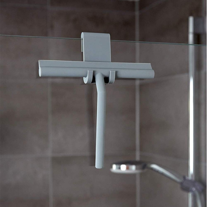 Bathroom Silicone Window Squeegee Clean Wiper With Handle