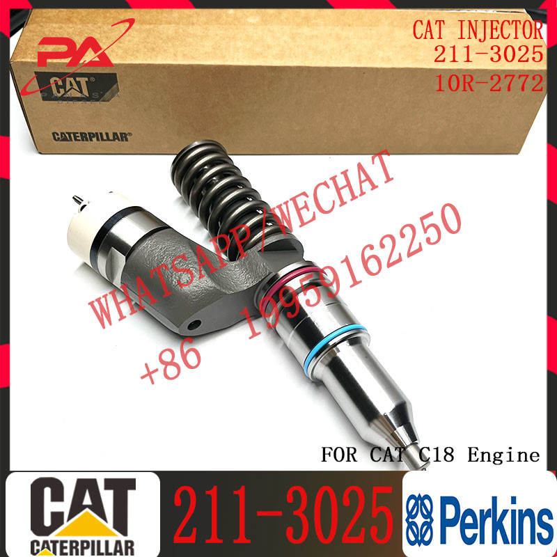 C-a-t Diesel Fuel Common Rail Injector 211-3025 10R-0955 10R-7228 10R-2772 10R-7231 For Caterpillar Excavator C18